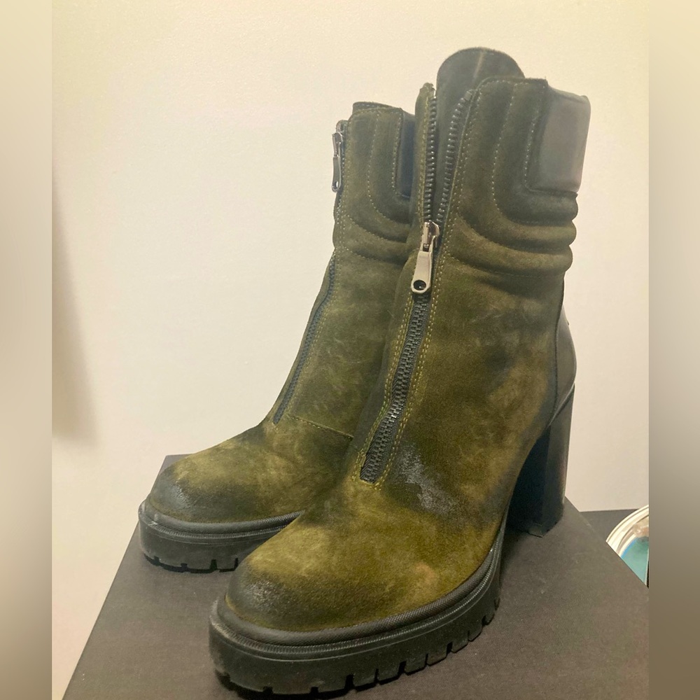 Emmanuel Castro Weathered Heeled Ankle Boot